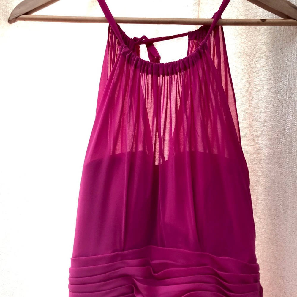 Pink floor length dress